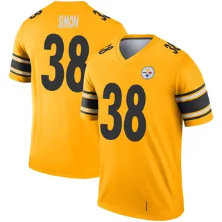 Pittsburgh Steelers Youth John Simon Legend Inverted Jersey - Gold