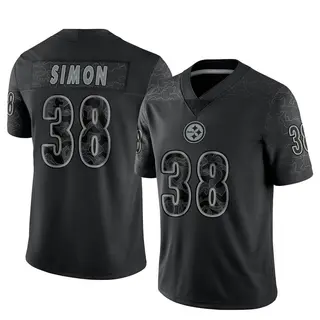 Pittsburgh Steelers Youth John Simon Limited Reflective Jersey - Black