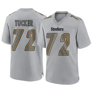 Pittsburgh Steelers Youth Jordan Tucker Game Atmosphere Fashion Jersey - Gray
