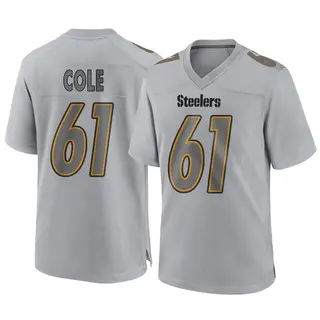 Pittsburgh Steelers Youth Mason Cole Game Atmosphere Fashion Jersey - Gray