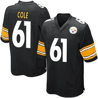Pittsburgh Steelers Youth Mason Cole Game Team Color Jersey - Black