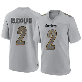 Pittsburgh Steelers Youth Mason Rudolph Game Atmosphere Fashion Jersey - Gray