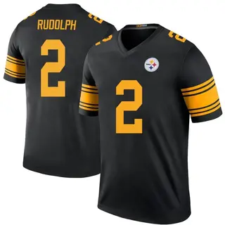 Pittsburgh Steelers Youth Mason Rudolph Legend Color Rush Jersey - Black