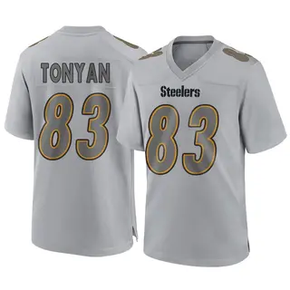 Pittsburgh Steelers Youth Robert Tonyan Game Atmosphere Fashion Jersey - Gray