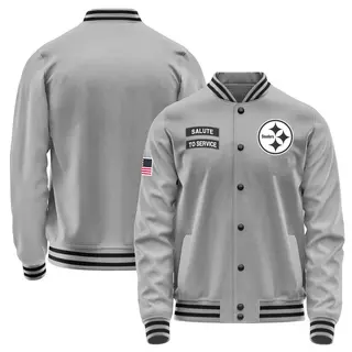 Pittsburgh Steelers Youth Salute to Service Performance Jacket - Gray