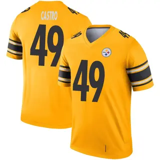 Pittsburgh Steelers Youth Sebastian Castro Legend Inverted Jersey - Gold