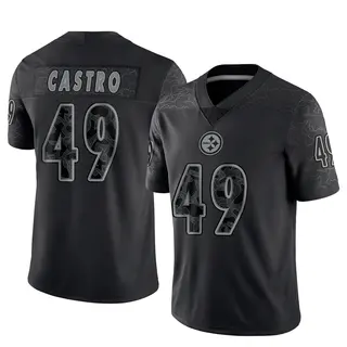 Pittsburgh Steelers Youth Sebastian Castro Limited Reflective Jersey - Black