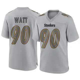 Pittsburgh Steelers Youth T.J. Watt Game Atmosphere Fashion Jersey - Gray