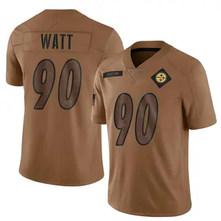 Pittsburgh Steelers Youth T.J. Watt Limited 2023 Salute To Service Jersey - Brown