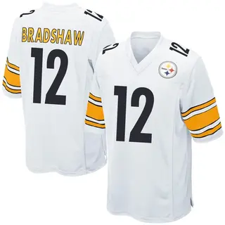 Pittsburgh Steelers Youth Terry Bradshaw Game Jersey - White