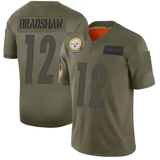 Pittsburgh Steelers Youth Terry Bradshaw Limited 2019 Salute to Service Jersey - Camo