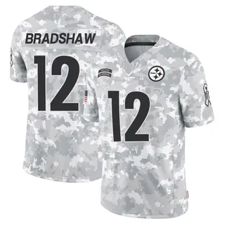 Pittsburgh Steelers Youth Terry Bradshaw Limited 2024 Salute to Service Jersey - Arctic Camo