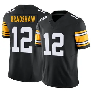 Pittsburgh Steelers Youth Terry Bradshaw Limited Alternate Vapor F.U.S.E. Jersey - Black