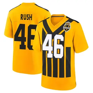 Pittsburgh Steelers Youth Thomas Rush Game Alternate 1933 Throwback Jersey - Gold