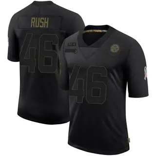 Pittsburgh Steelers Youth Thomas Rush Limited 2020 Salute To Service Jersey - Black