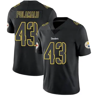 Pittsburgh Steelers Youth Troy Polamalu Limited Jersey - Black Impact
