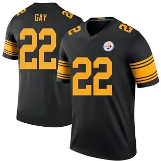Pittsburgh Steelers Youth William Gay Legend Color Rush Jersey - Black