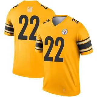 Pittsburgh Steelers Youth William Gay Legend Inverted Jersey - Gold