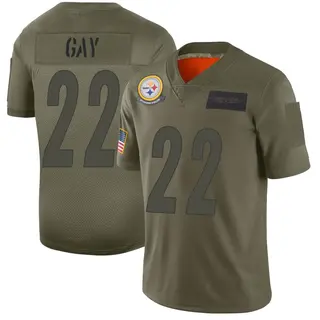 Pittsburgh Steelers Youth William Gay Limited 2019 Salute to Service Jersey - Camo