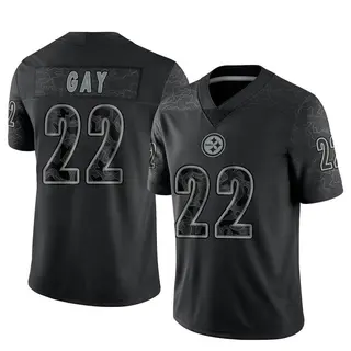 Pittsburgh Steelers Youth William Gay Limited Reflective Jersey - Black